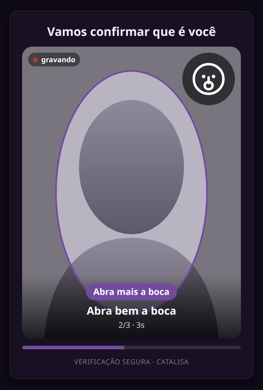 Dica durante o gesto